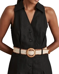 Annie Belted Linen Dress