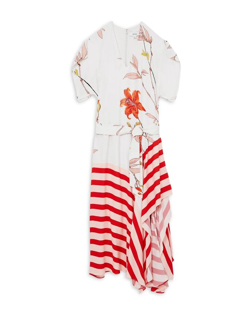 Floral Stripe Dress