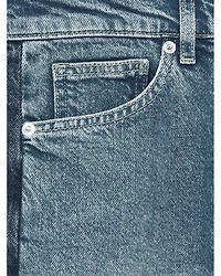 Briar High Rise Contrast Panel Wide Leg Jeans Light Blue