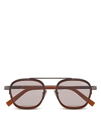 Zegna Orizzonte I Acetate & Metal Sunglasses, 51mm