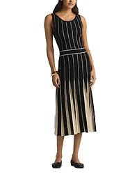 Tonal Pleated Dress