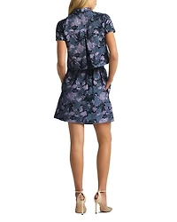 Floral Metallic Skirt