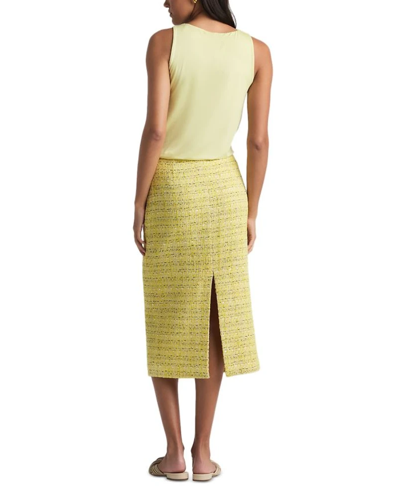 Metallic Tweed Skirt