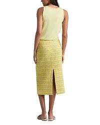Metallic Tweed Skirt