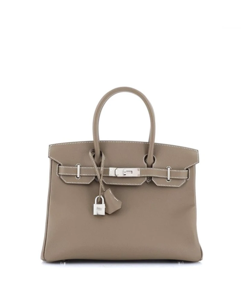 Birkin 30 Handbag Epsom with Palladium Hardware