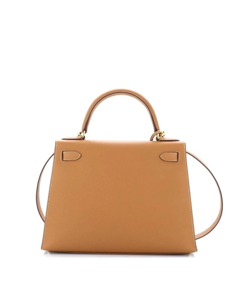 Kelly 28 Handbag Brown Epsom with Gold Hardware