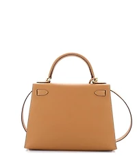 Kelly 28 Handbag Brown Epsom with Gold Hardware