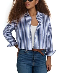 Jo Cropped Striped Shirt
