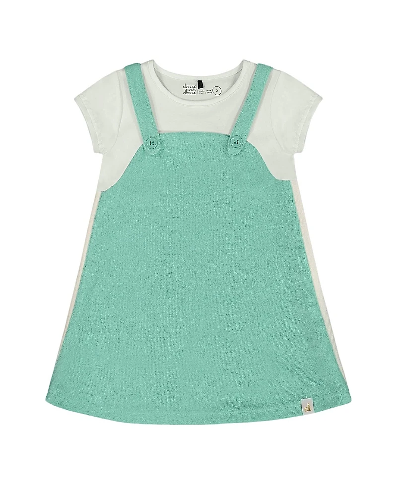 Deux par Girls' Terry Cloth Dress - Little Kid