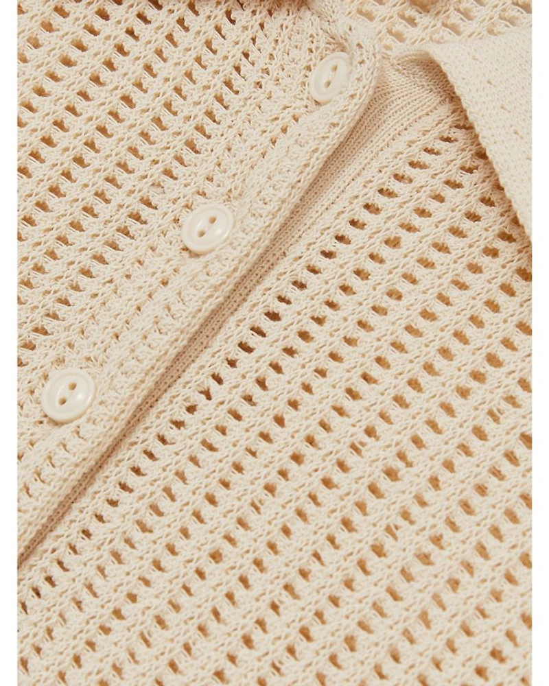Evi Stitch Polo Top