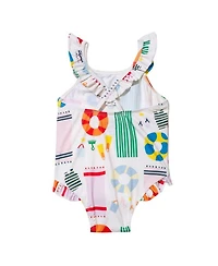 Girls' UPF 50+ Recycled Polyester Beach Swimsuit - Baby