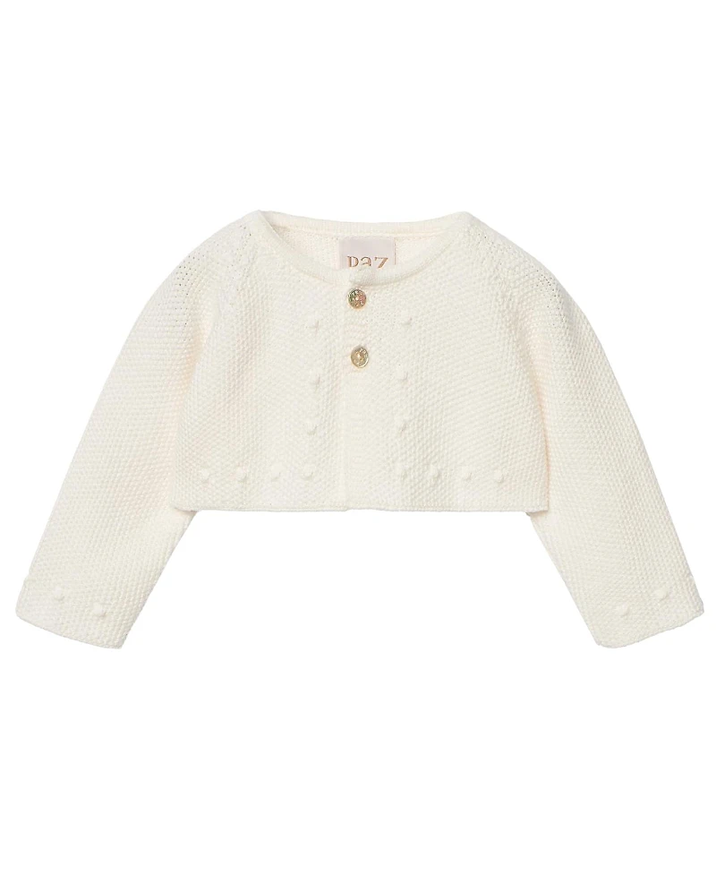 Paz Rodriguez Unisex Esencial Cotton Short Cardigan - Baby