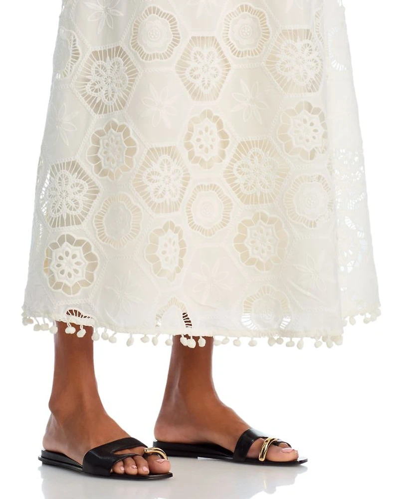 Square Crochet Maxi Skirt - Exclusive
