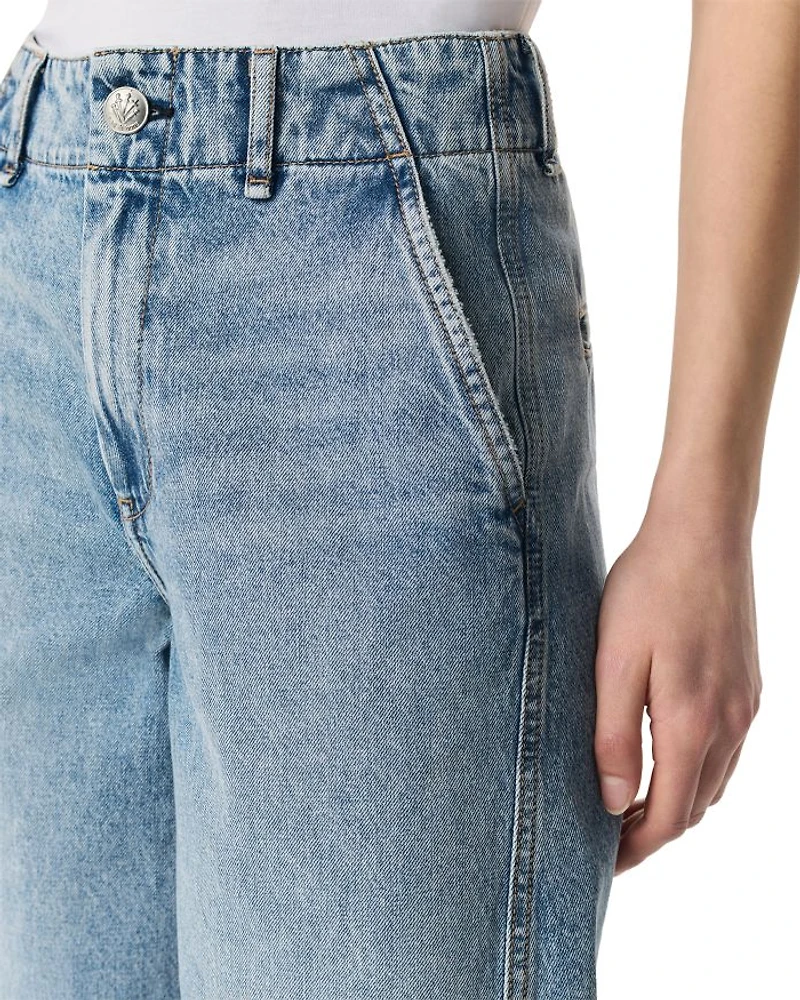 Jamie High Rise Tailored Culotte Jeans Pacific