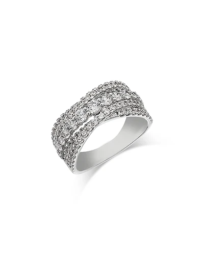 Bloomingdale's Fine Collection Diamond Crossover Statement Ring
