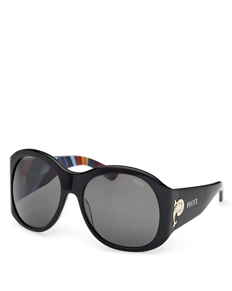 Geometric Sunglasses, 59mm