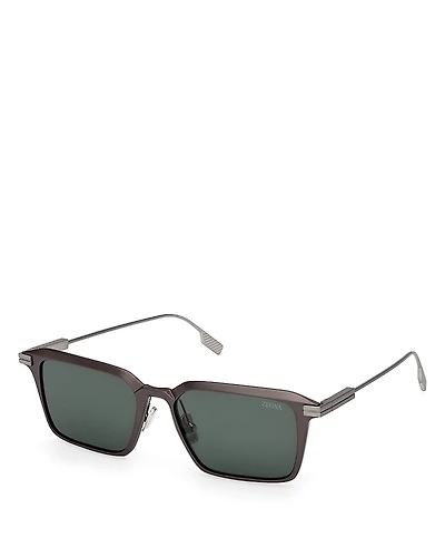 Zegna Square Sunglasses, 55mm