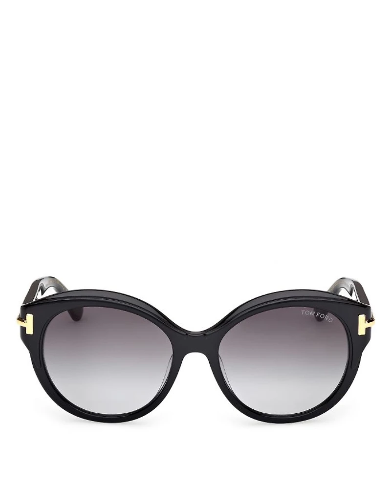 Icon Collection Round Sunglasses, 57mm