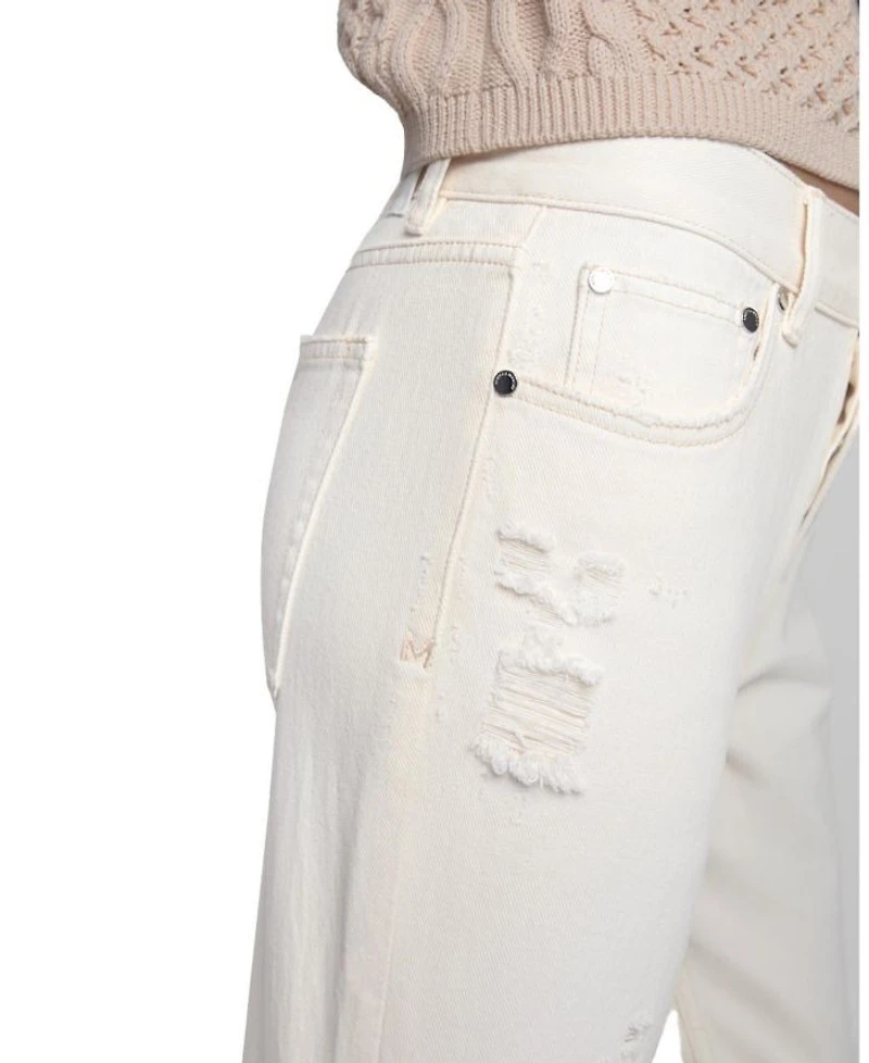 Heidi Boyfriend Jeans Ecru Wash