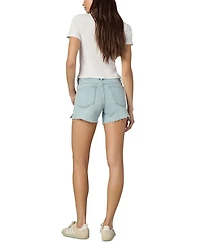 The Ozzie Side Slit Denim Shorts Down Play