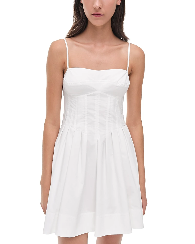 Simkhai Kitt Sleeveless Cotton Poplin Mini Dress