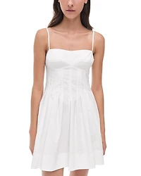 Simkhai Kitt Sleeveless Cotton Poplin Mini Dress