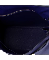 Kelly Handbag Blue Togo with Gold Hardware