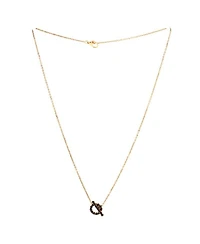 Finesse Pendant Necklace 18K Rose Gold and Black Spinels