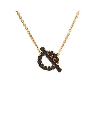 Finesse Pendant Necklace 18K Rose Gold and Black Spinels