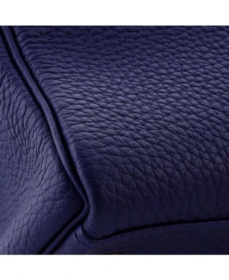 Kelly Handbag Blue Togo with Gold Hardware