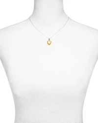 Engraved Locket Pendant Necklace, 16-18"