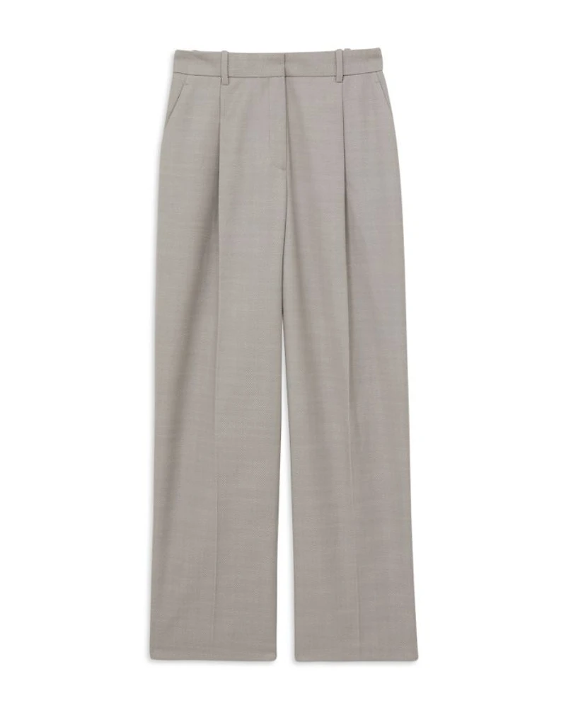 Harper Textured Wide Leg Trousers