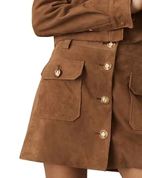 Connie Suede Mini Skirt