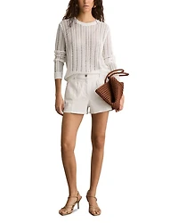 Kira Denim Patch Pocket Shorts