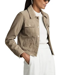 Conor Suede Trucker Jacket