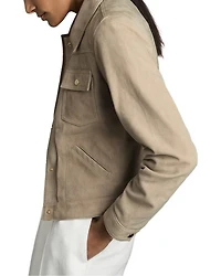 Conor Suede Trucker Jacket