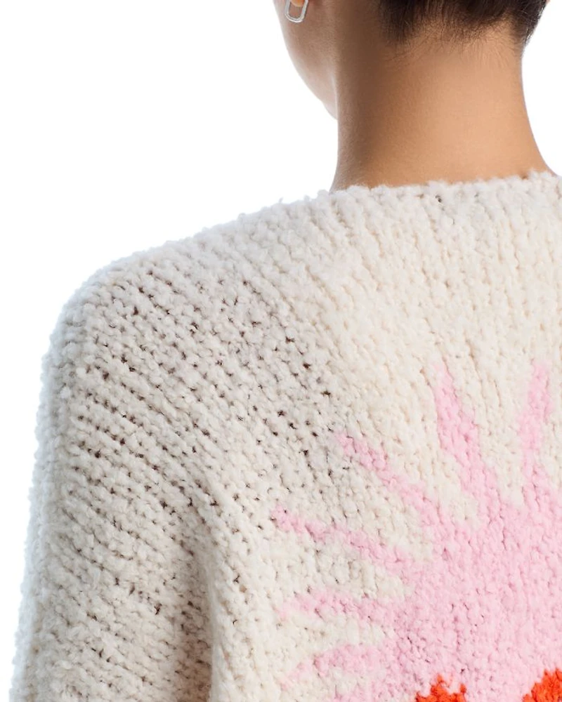 Jacquard Back Detail Cardigan