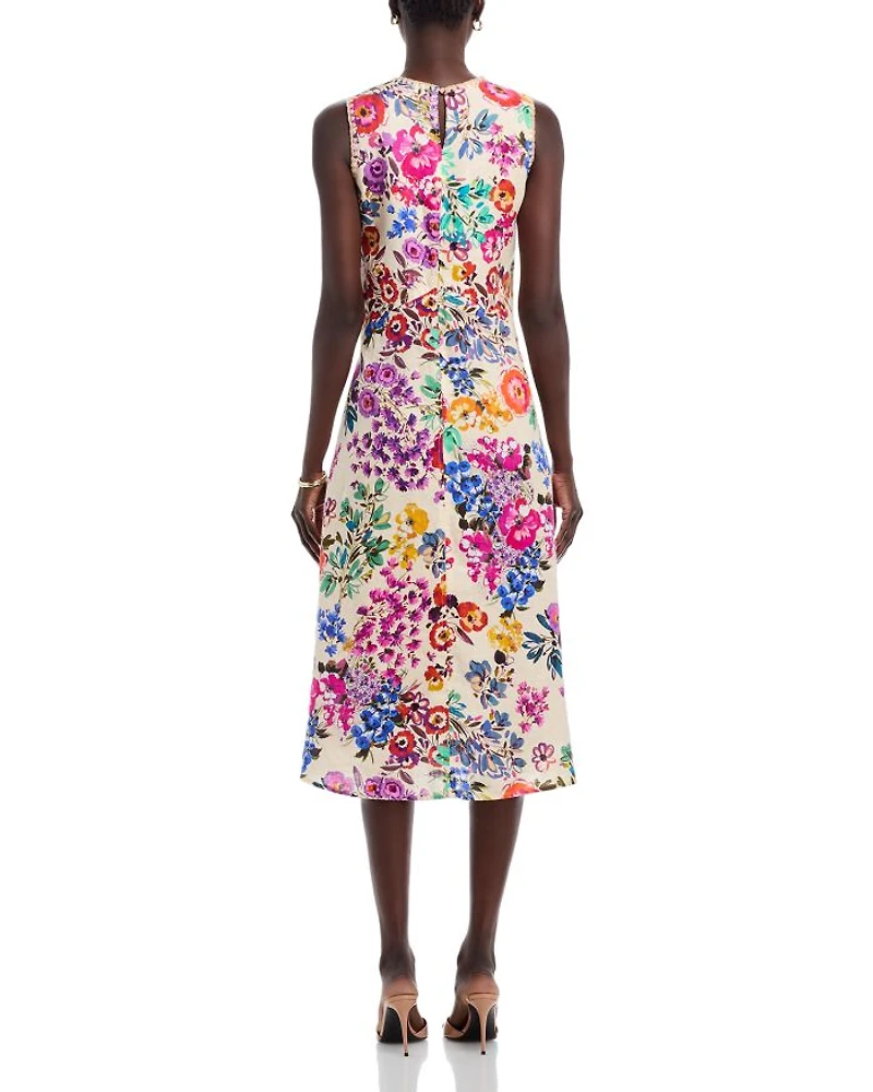 Linen Chevron Tank Dress