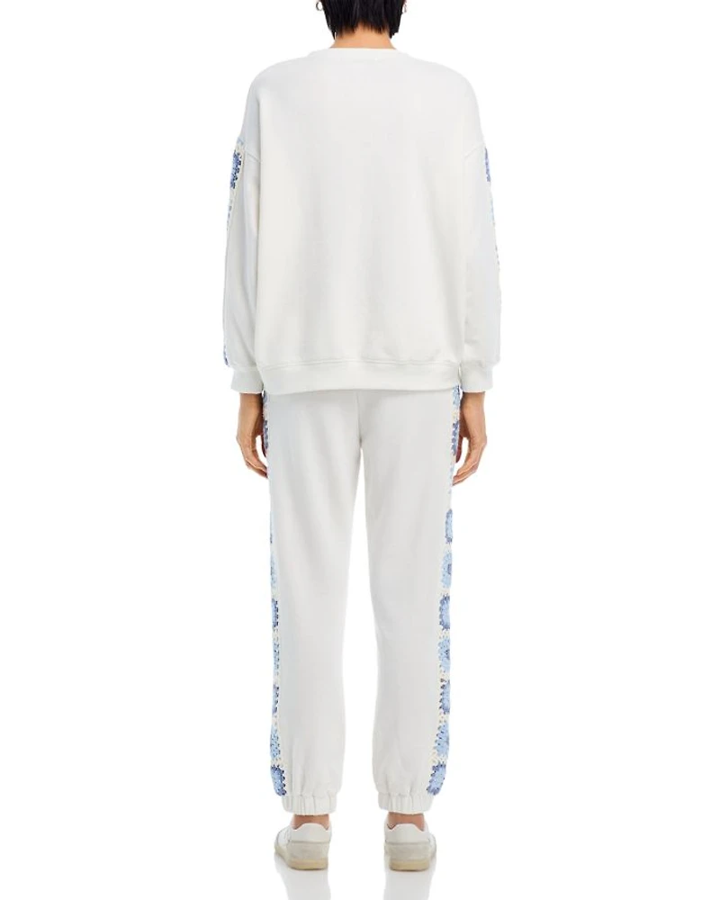 Crochet Trim Jogger Pants