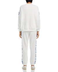 Crochet Trim Jogger Pants