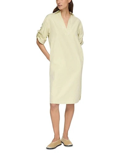 Tab Sleeve Popover Dress