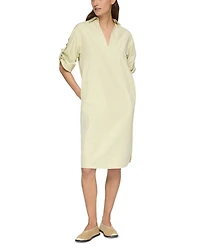 Tab Sleeve Popover Dress
