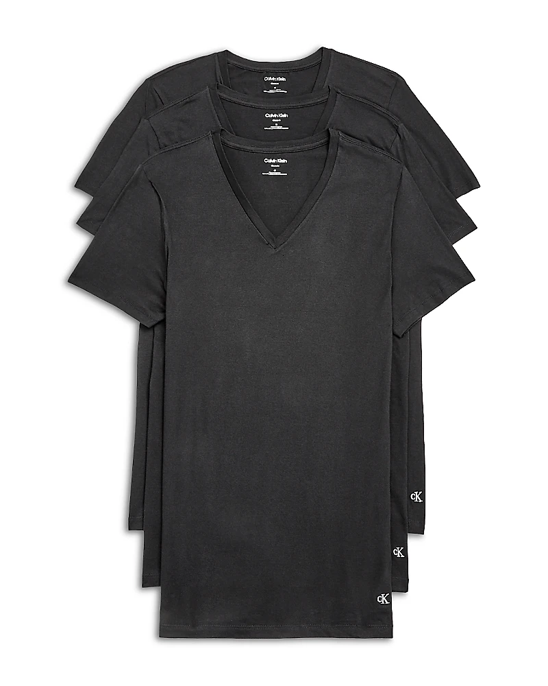 Calvin Klein Cotton Classics V Neck Tees, Pack of 3