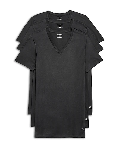 Calvin Klein Cotton Classics V Neck Tees, Pack of 3