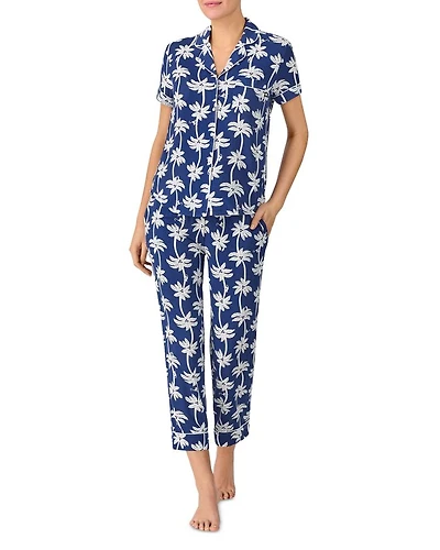 Printed Short Sleeve Pajama Set