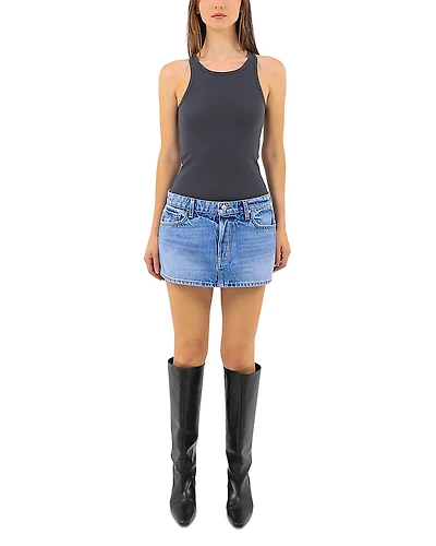 Eb Denim Cherry Denim Mini Skirt