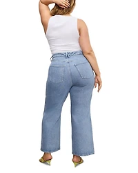 Soft Tech Good Skate Wide Leg Crop Jeans Indigo860