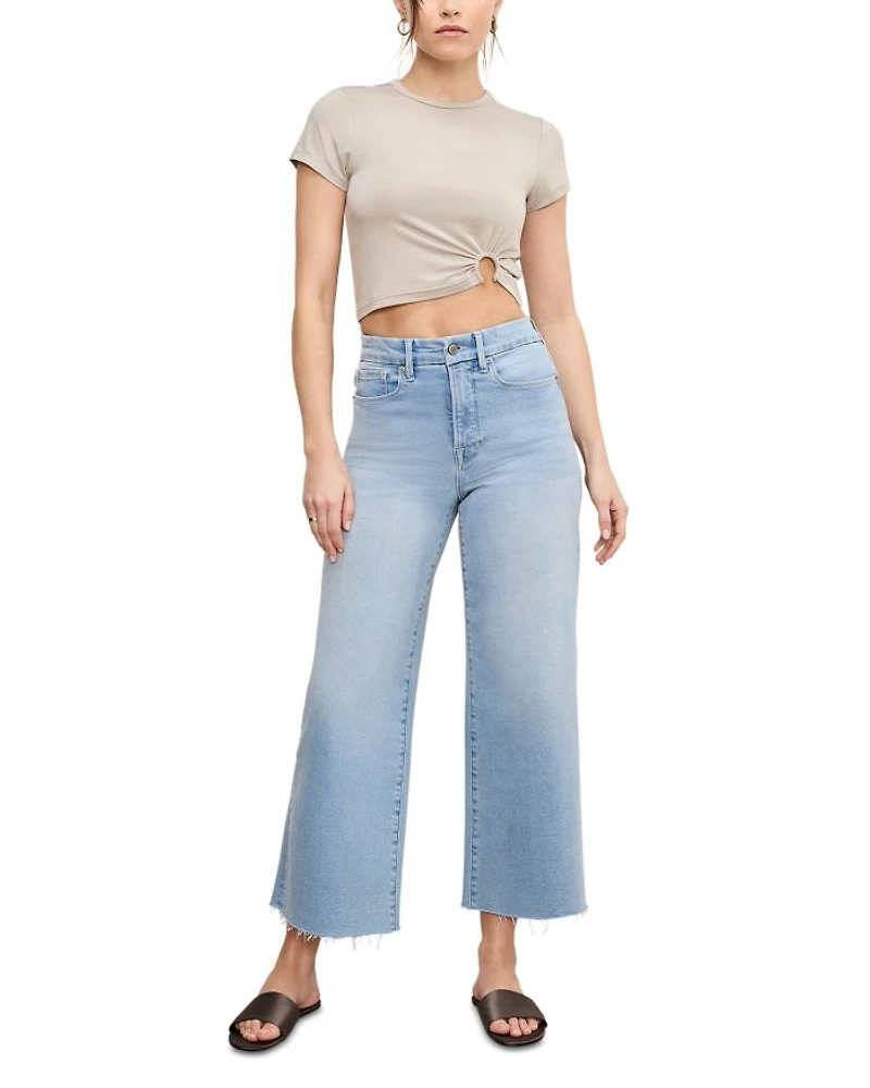 Palazzo High Rise Light Compression Jeans Indigo862