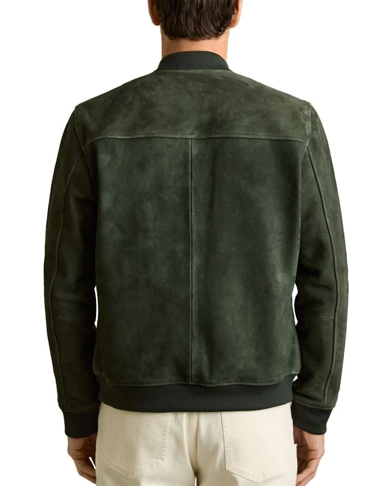 Suede Bomber Jacket