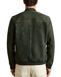 Suede Bomber Jacket